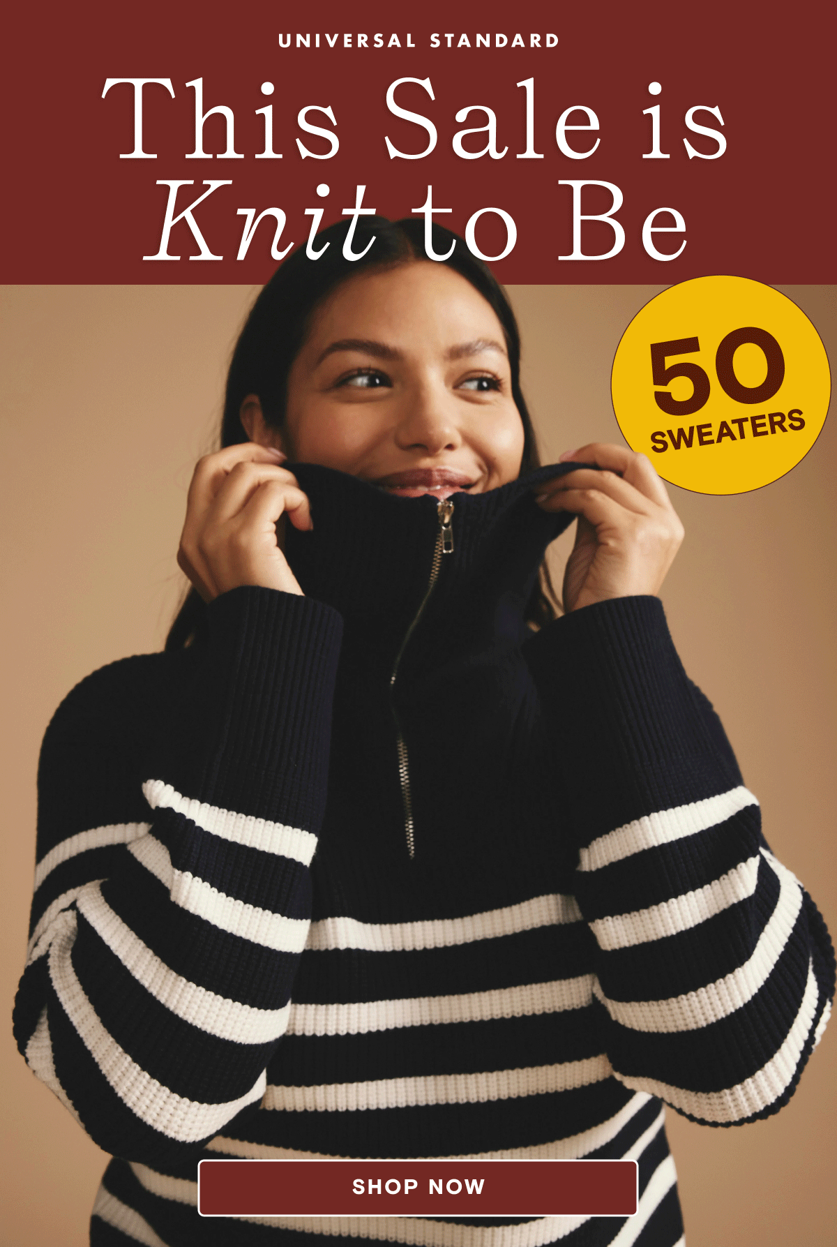 50% OFF Select Sweaters