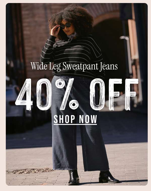 Wide Leg Sweatpant jeans
