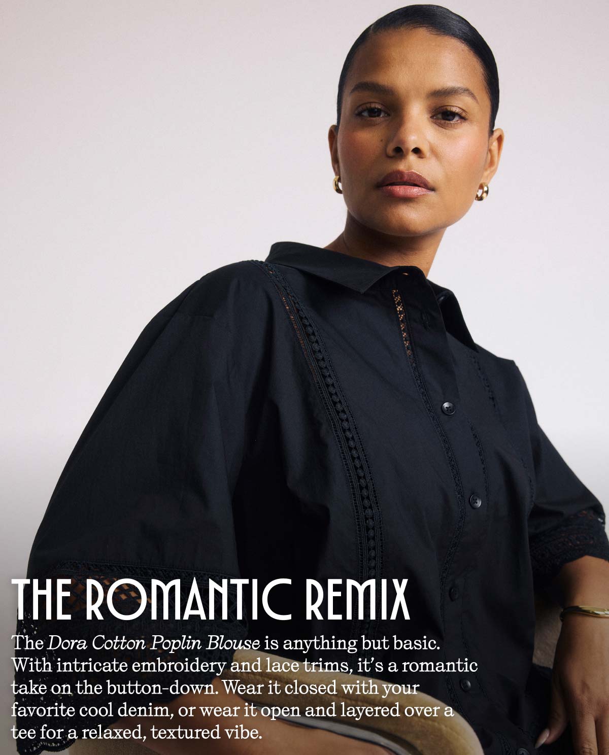 Dora Cotton Poplin Blouse