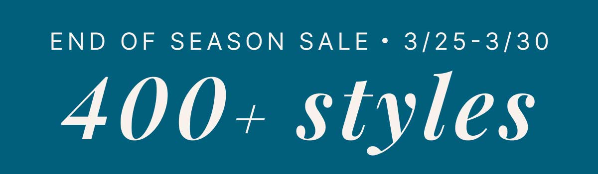 End of Season Sale