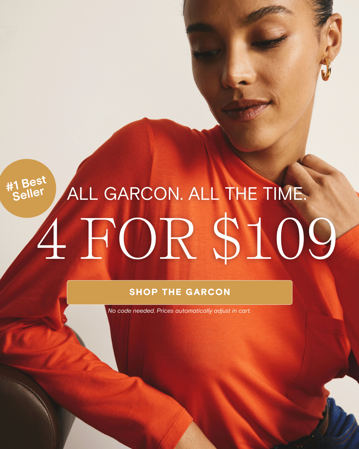 4 Tees for $109