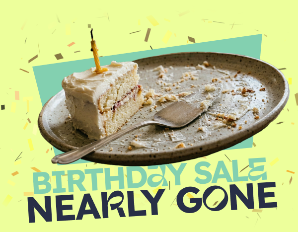 Alt"It's our 8th Birthday! Flash Sale Starts Now!"