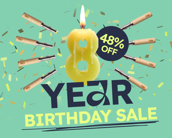 Alt"It's our 8th Birthday! Flash Sale Starts Now!"