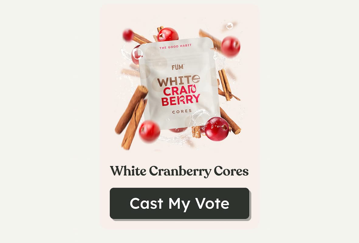 White Cranberry Cores | Cast My Vote