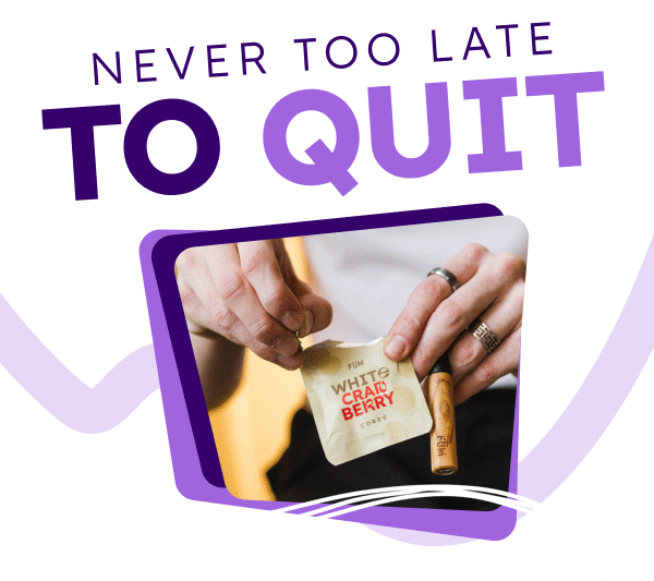 Alt"Never too late to quit"
