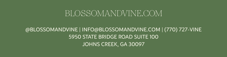 Blossom & Vine contact information, website details, and Johns Creek location information