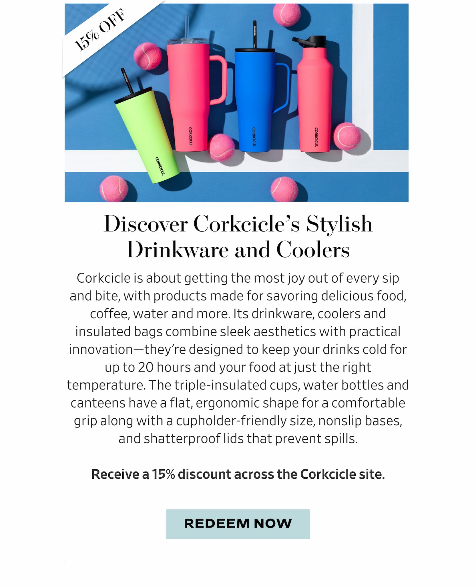 Save 15% at Corkcicle