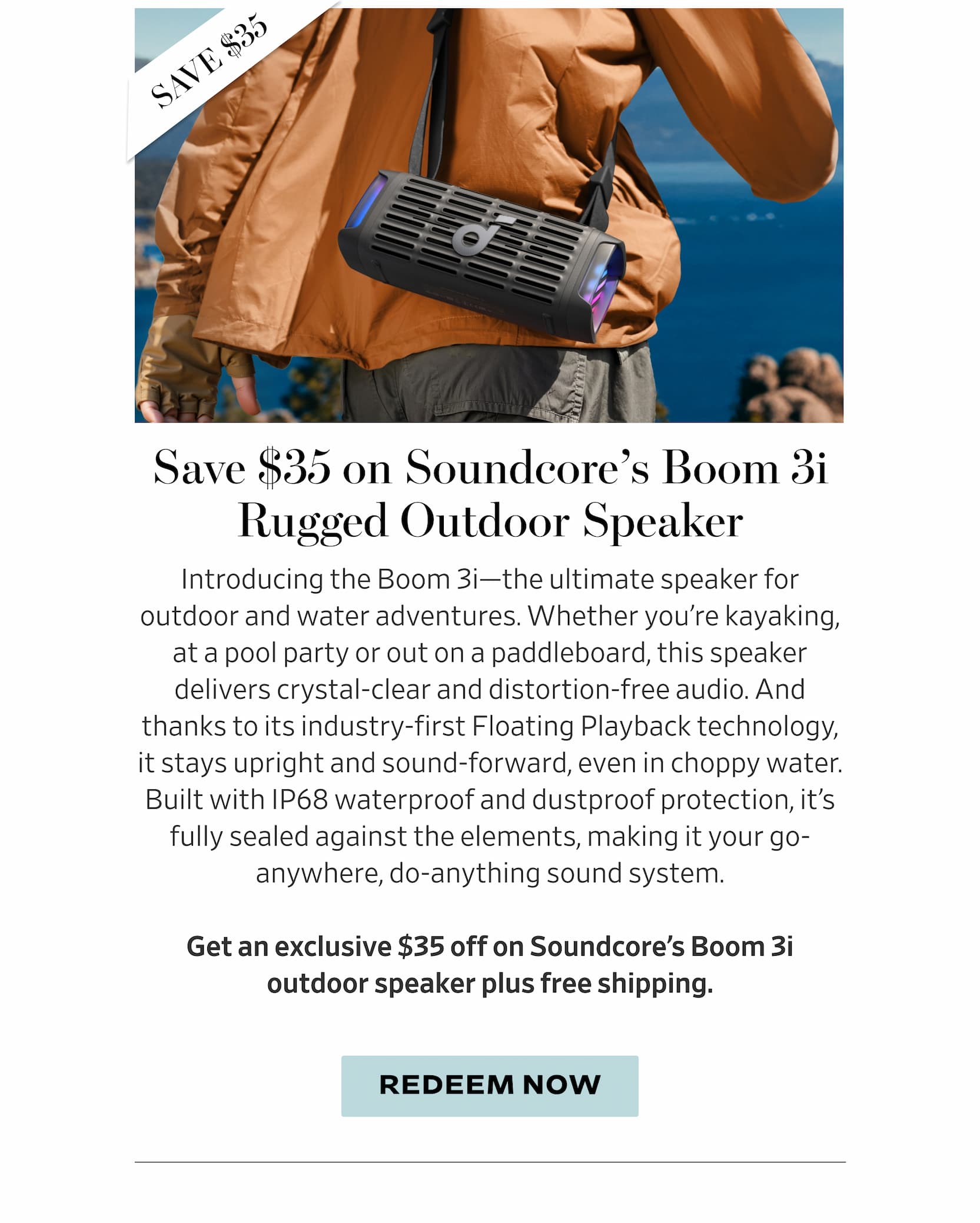 Save $35 at Soundcore