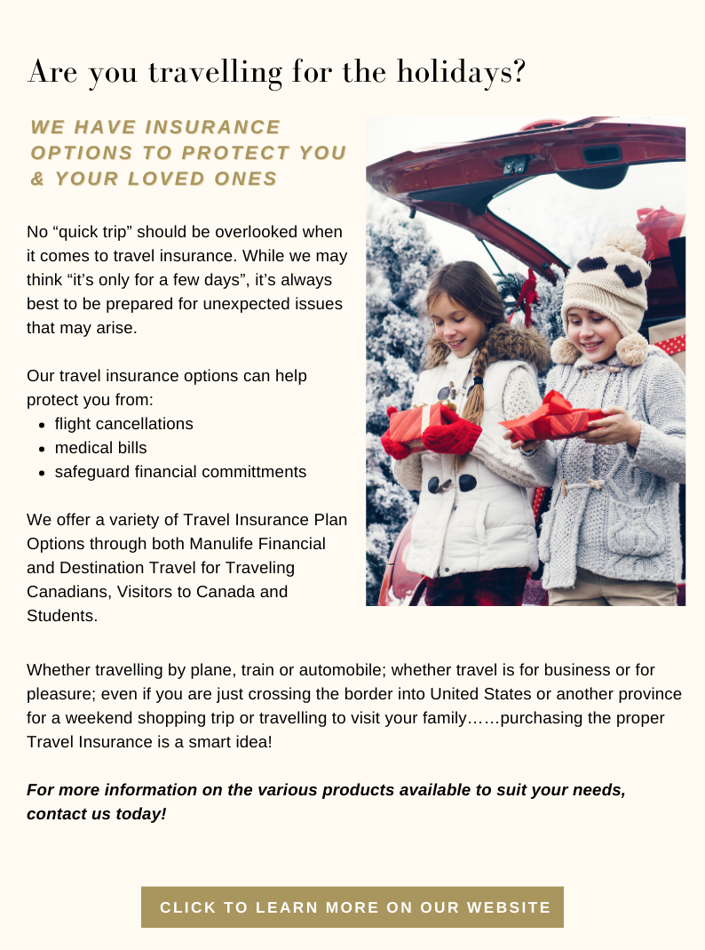 click to learn about our travel insurance options
