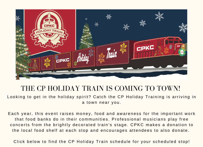 CP Holiday Train Schedule