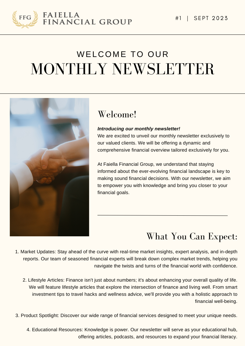 Faiella financial group newsletter