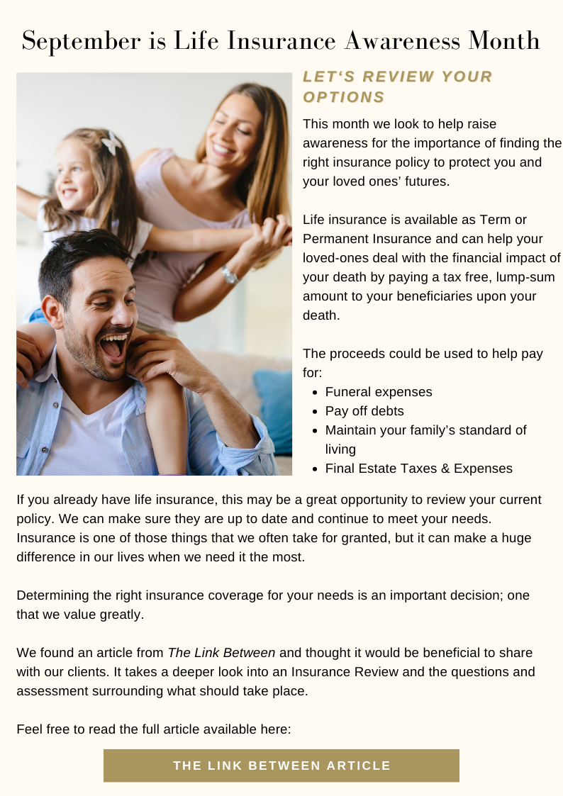 Life Insurance Awareness Month