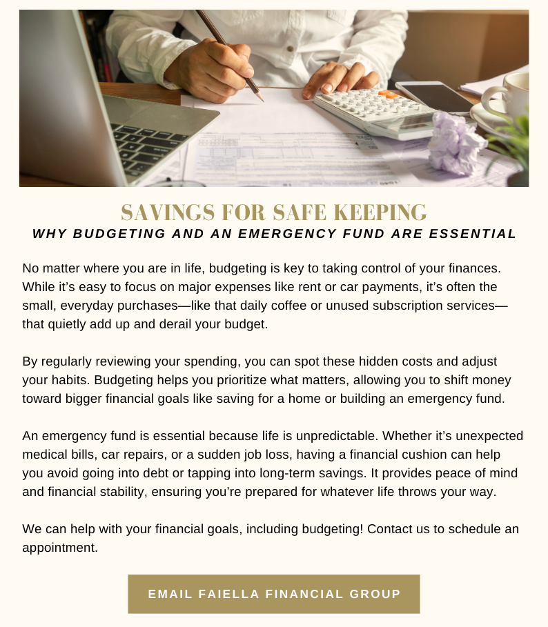 Savings for Safe Keeping - email FFG