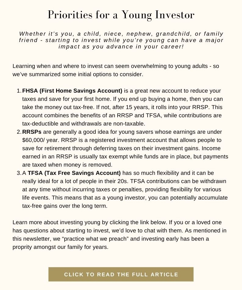 Priorities for Young Investors