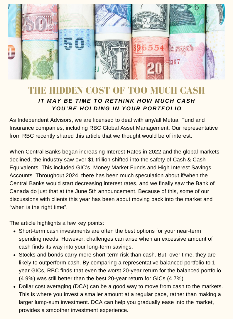 The hidden cost of too much cash