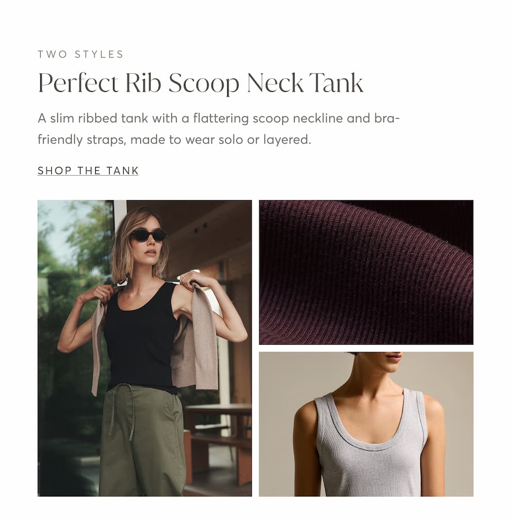 Perfect Rib Scoop Neck Tank | Shop the tank