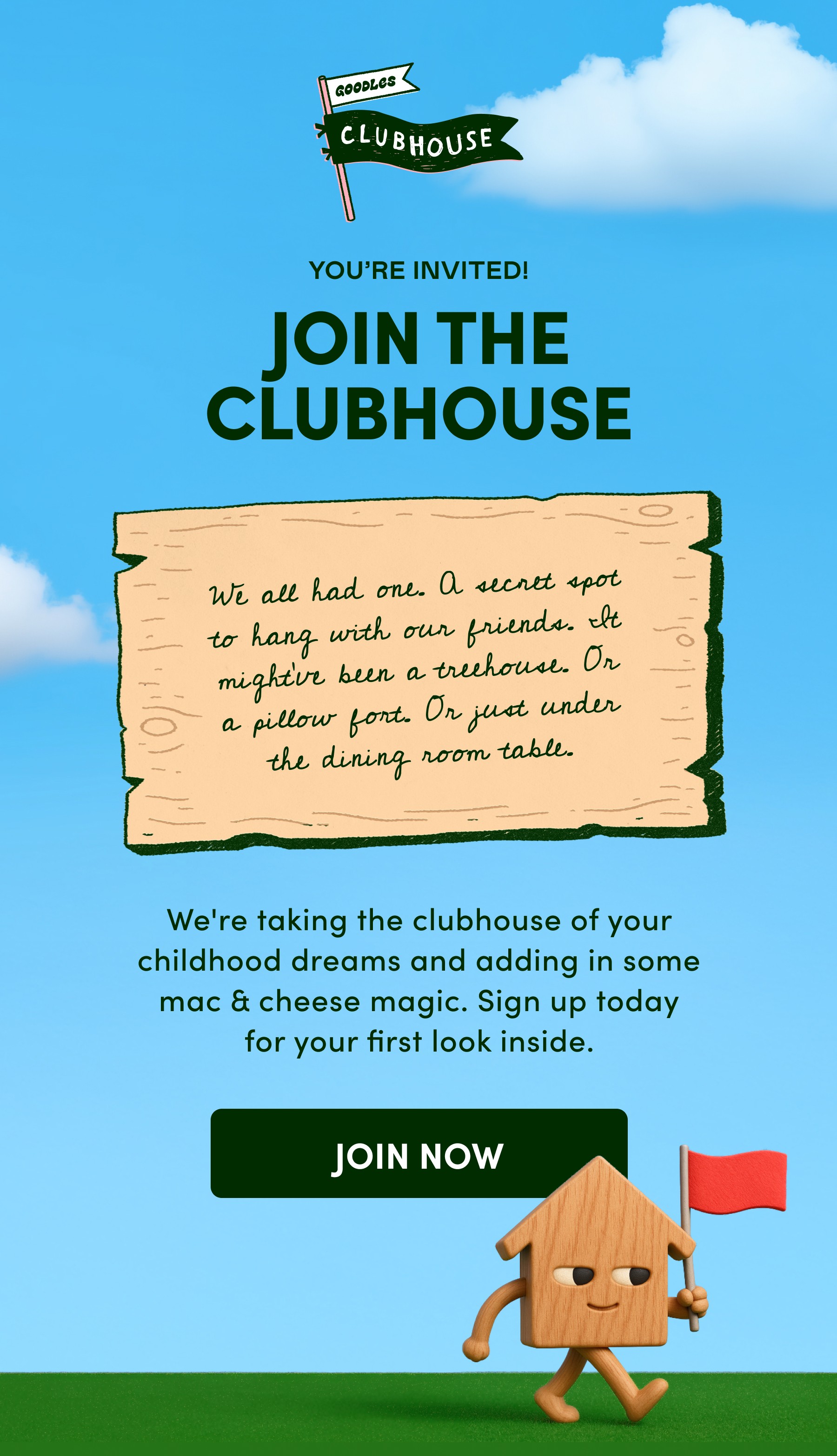 YOU'RE INVITED! JOIN THE CLUBHOUSE