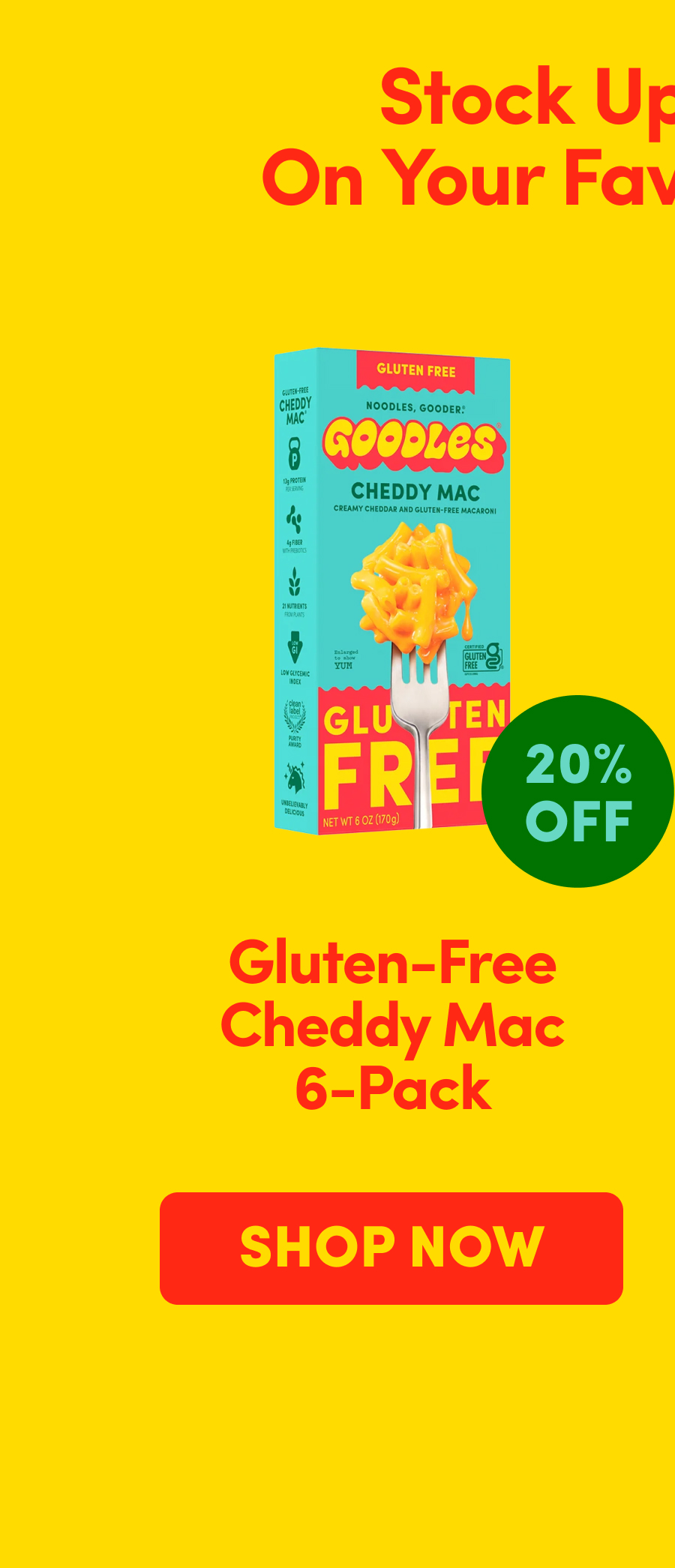 Gluten Free Cheddy Mac 6-Pack
