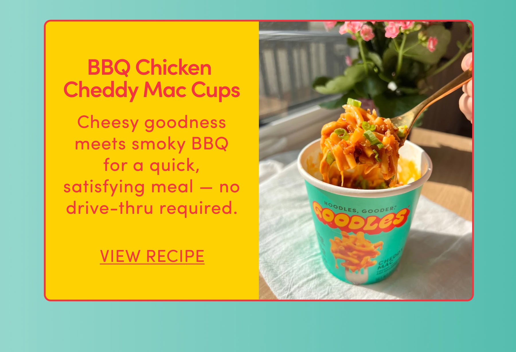 BBQ Chicken  Cheddy Mac Cups