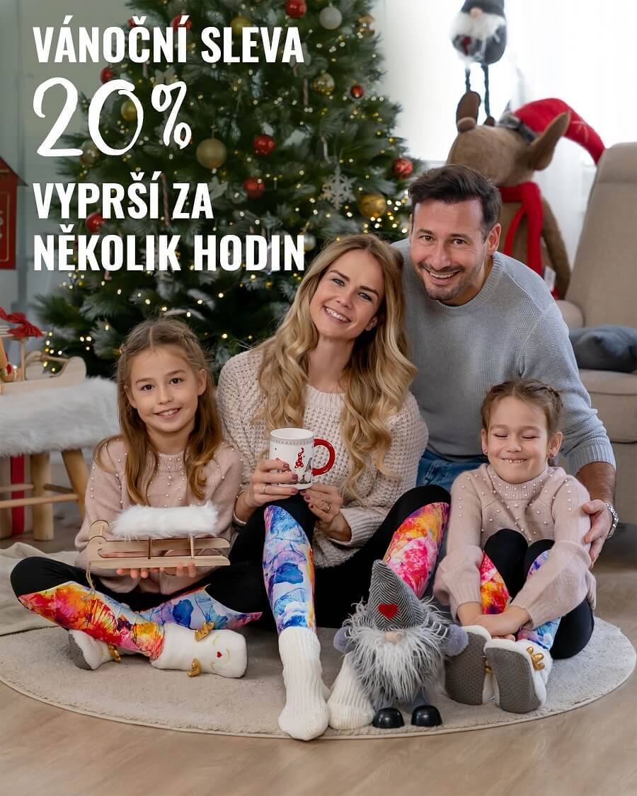 VÁNOČNÍ SLEVA 20 % VYPRŠÍ ZA NĚKOLIK HODIN
