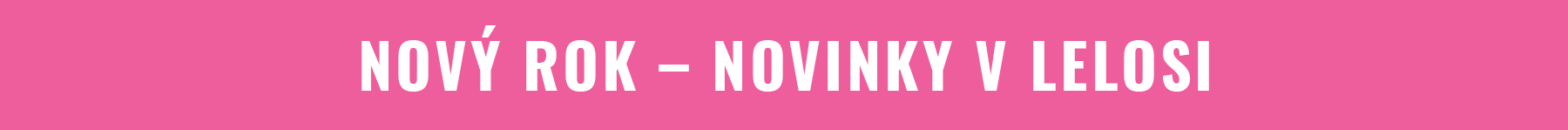 NOVÝ ROK – NOVINKY V LELOSI