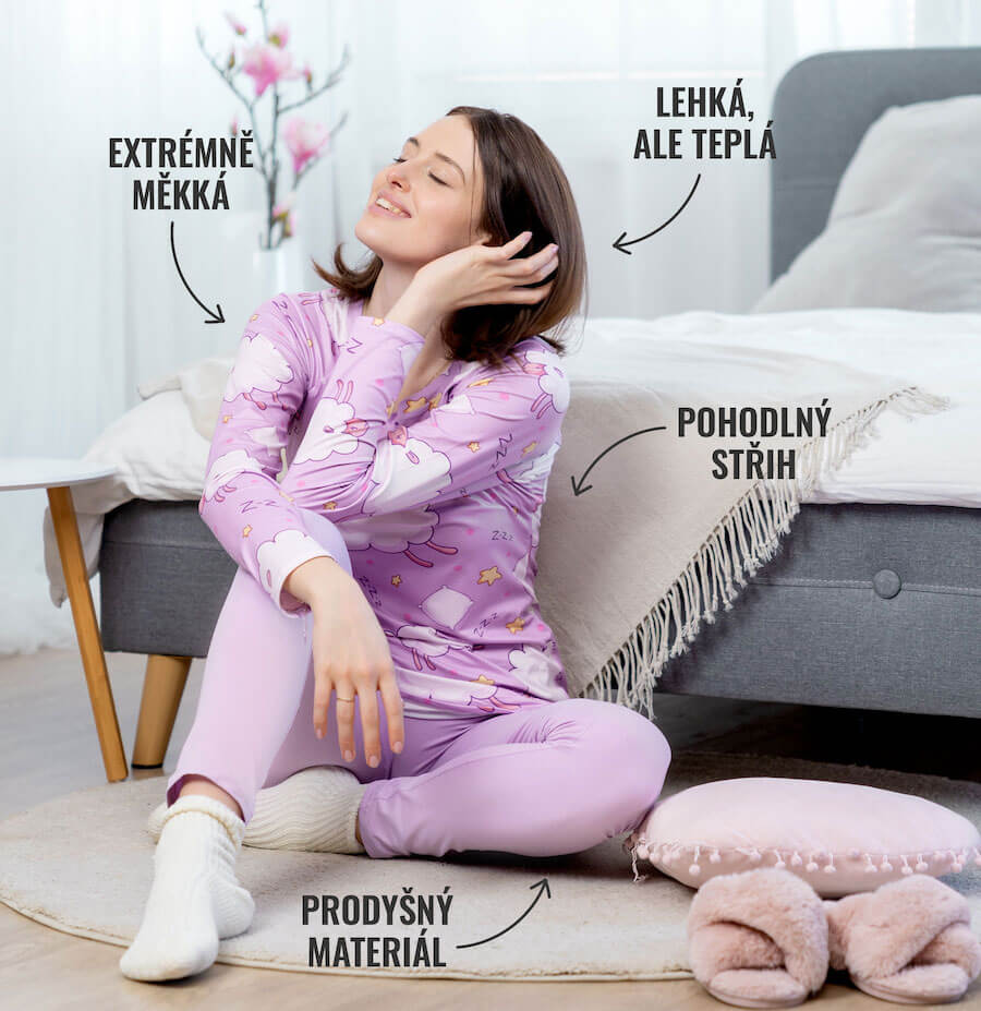 Extrémně měkká Pohodlný střih Prodyšný materiál Lehká, ale teplá