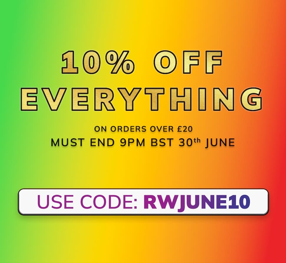 10% off Everything on order over £20