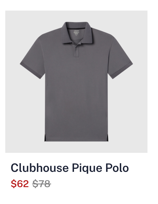 Clubhouse Pique Polo