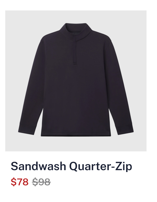 Sandwash Quarter-Zip