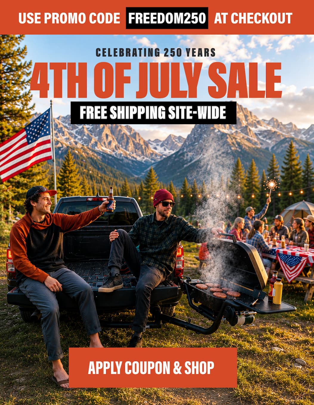Free Shipping for 4th of July