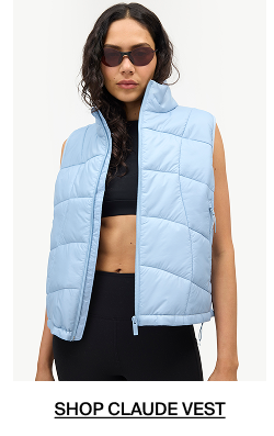 Shop Claude Vest in Blue Fog