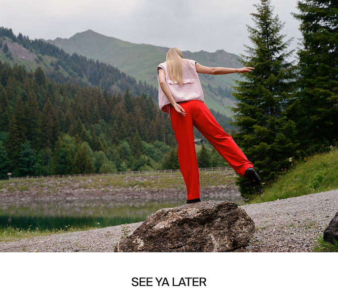 Shop Irene Pant in Rouge