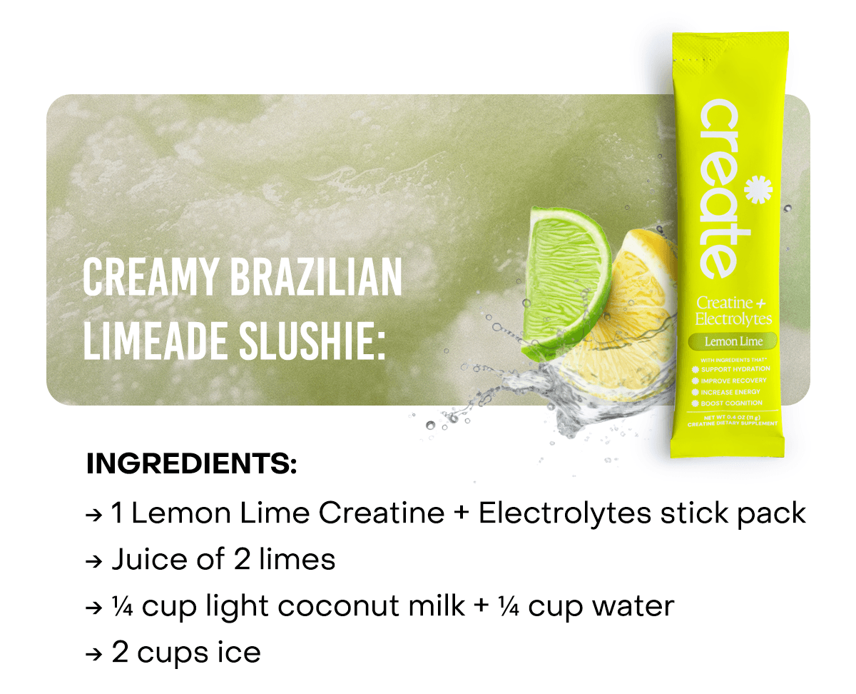 Creamy Brazilian Limeade Slushie