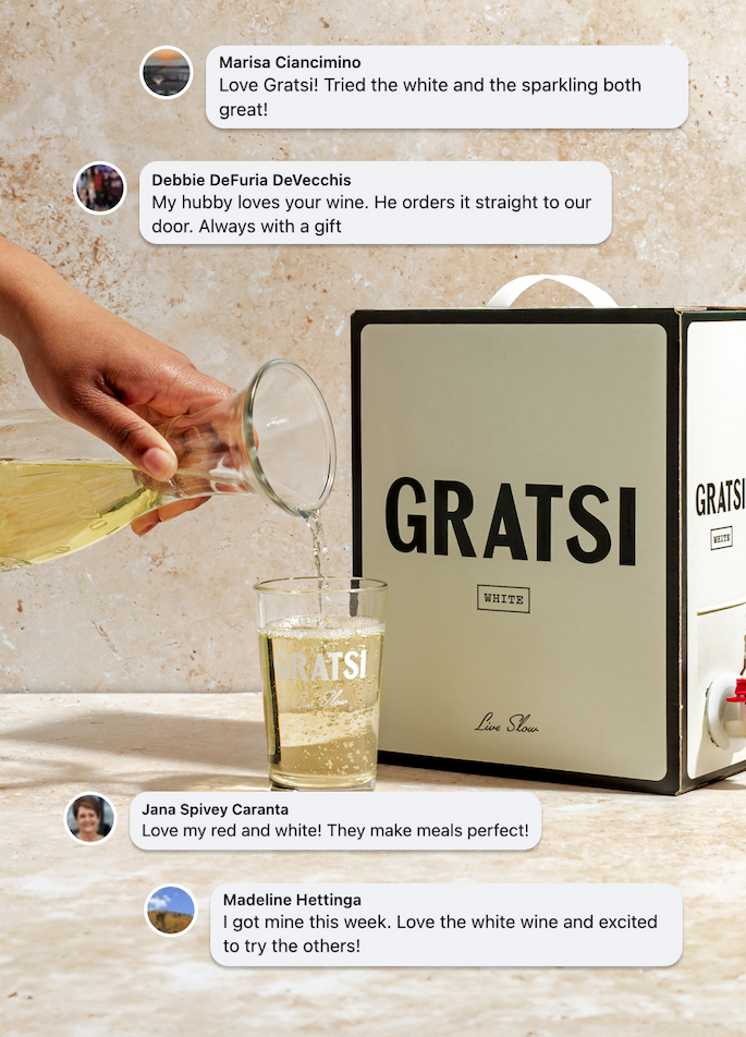 Happy Customer Reviews - Gratsi Wines