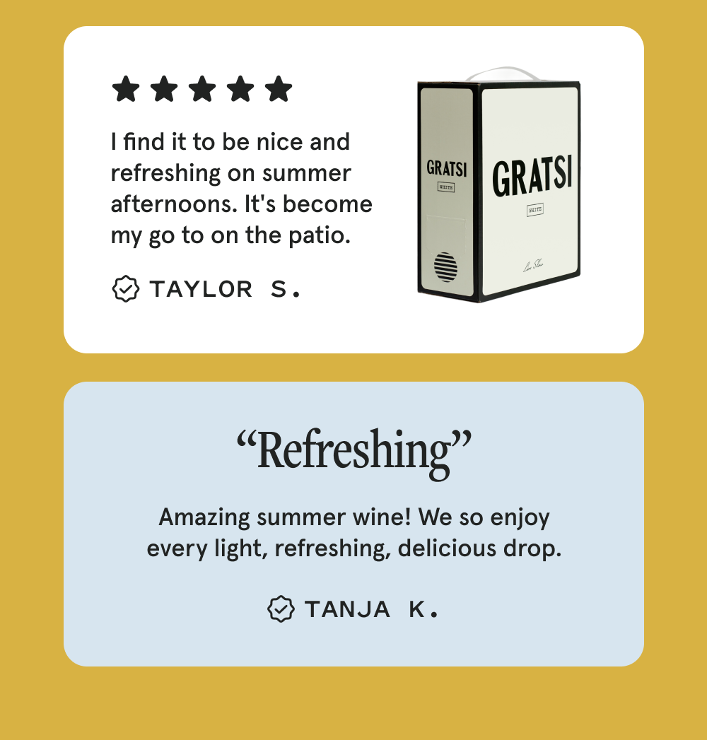 5-star Customer Reviews - Gratsi White