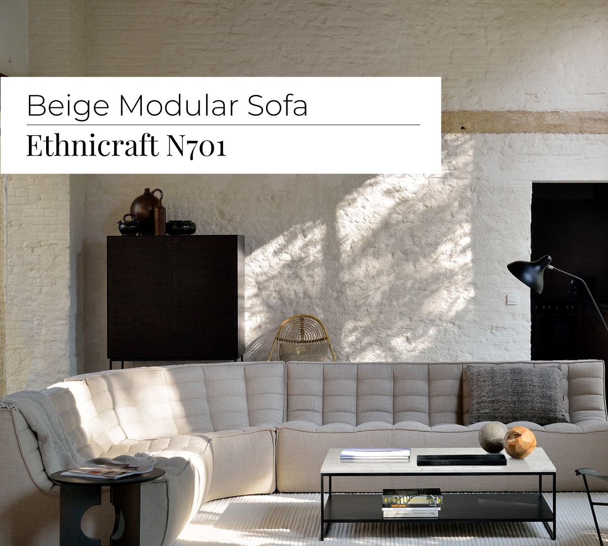 Beige Modular Sofa | Ethnicraft N701