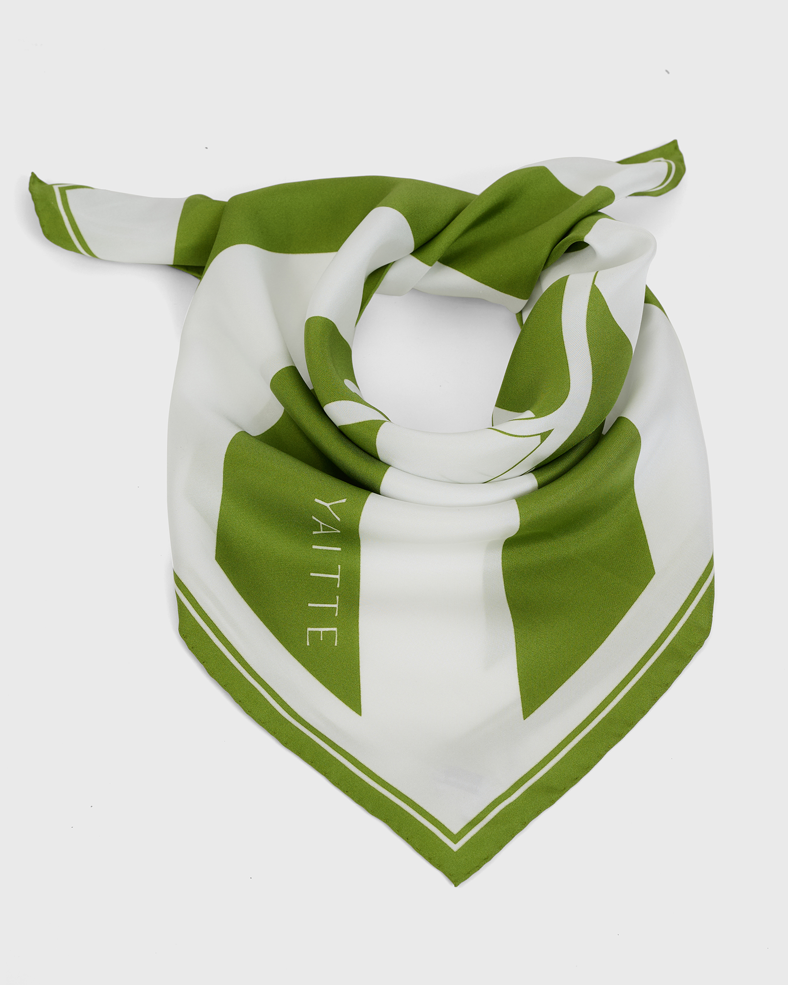 OCEANO - Exclusive Silk Scarf Green