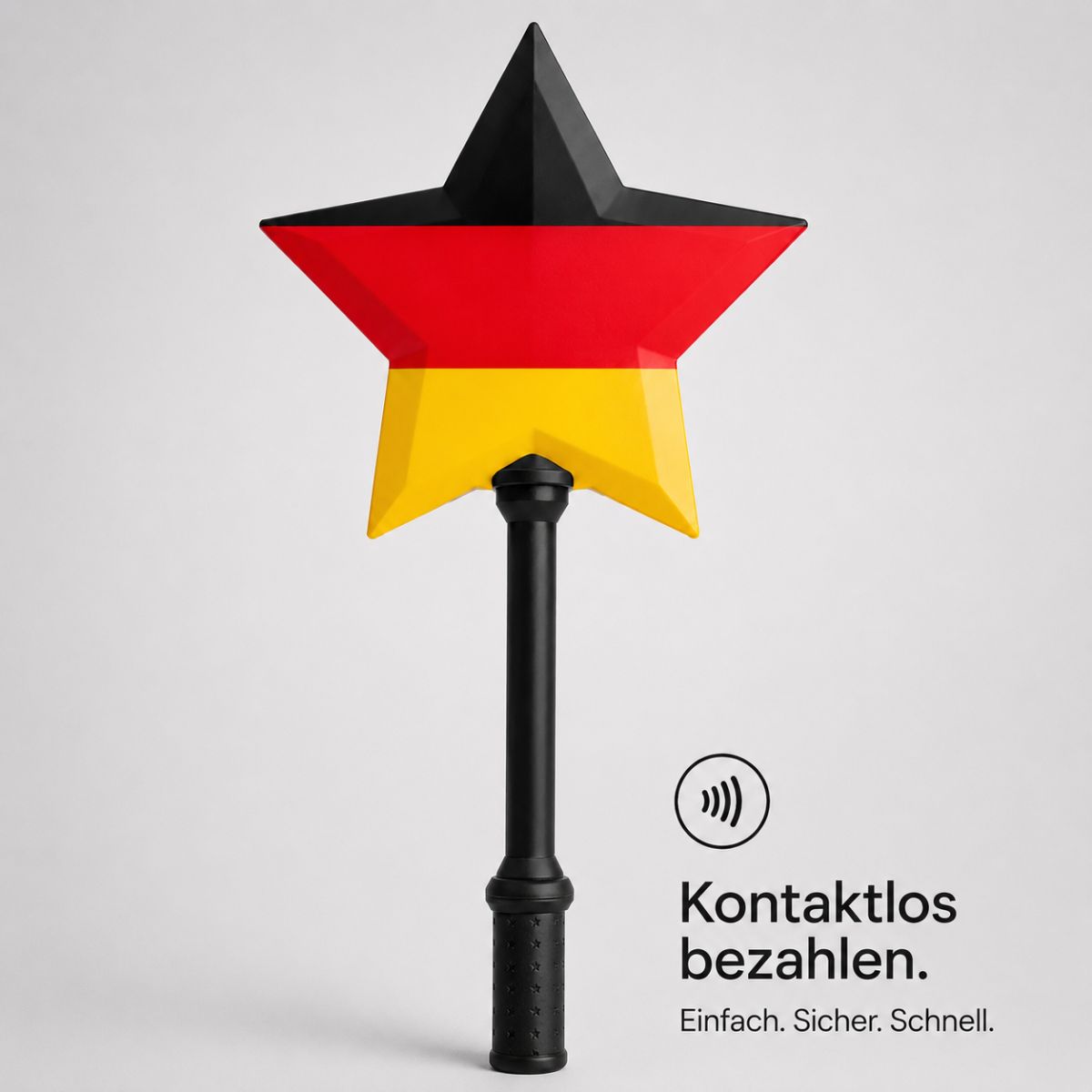 PAGOPACE Zauberstab in Schwarz-Rot-Gold