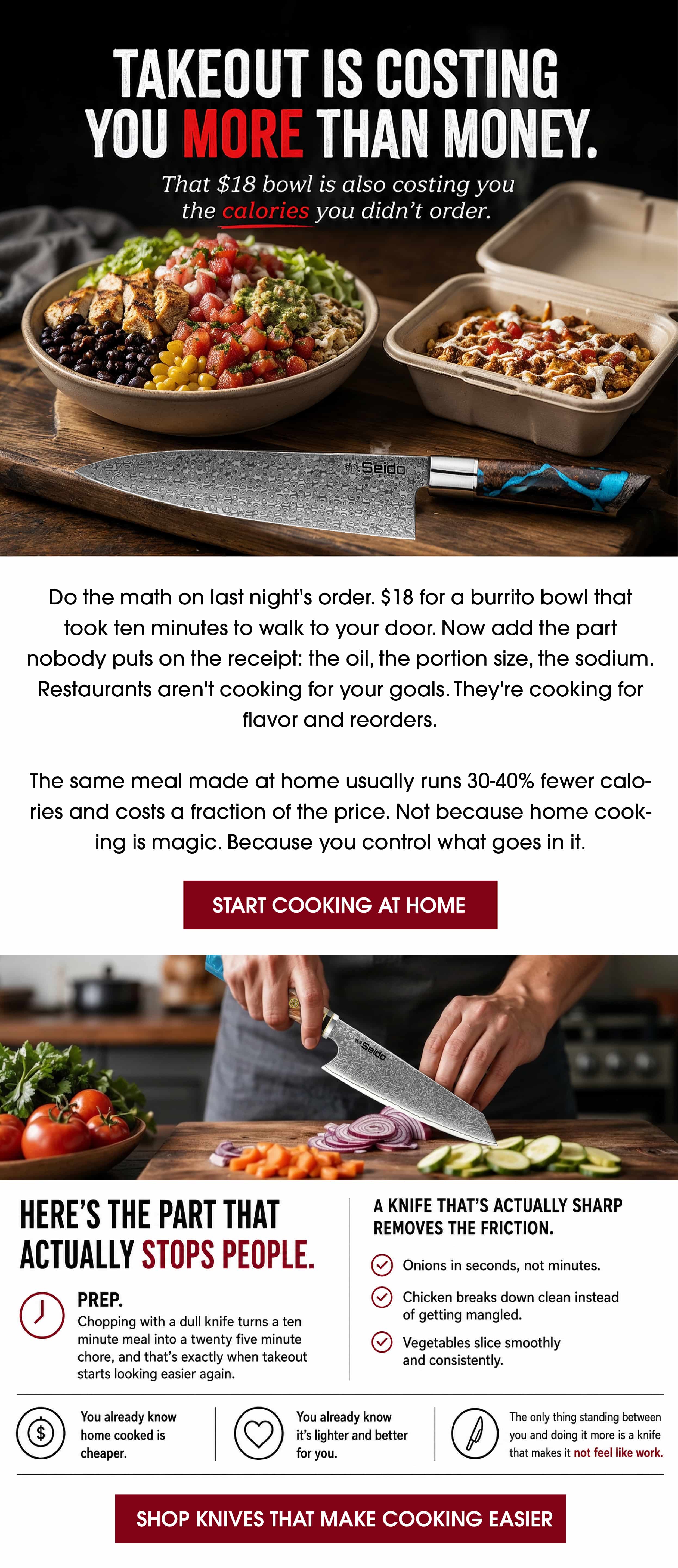 Takeout vs homecooking