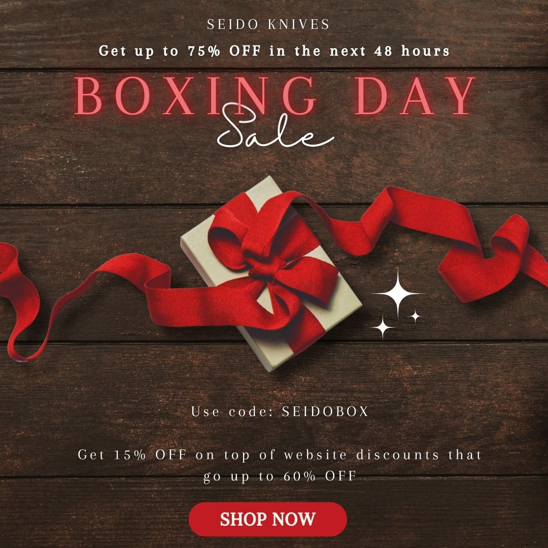 Boxing Day Sale - 15% OFF with code: SEIDOBOX + website discounts that go up to 60% OFF
