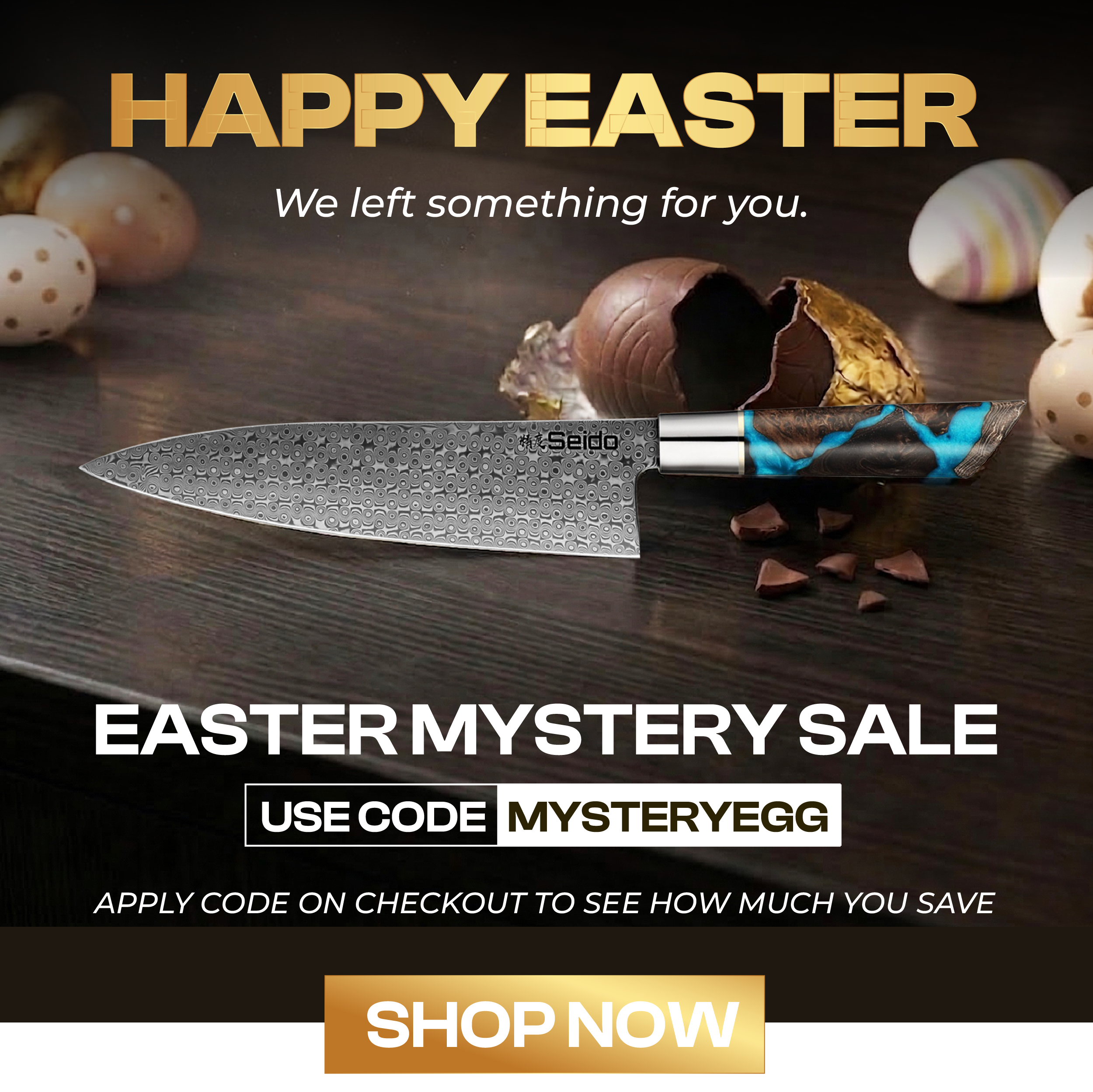 Use your mystery code upon checkout to see how much you save! code: MYSTERYEGG