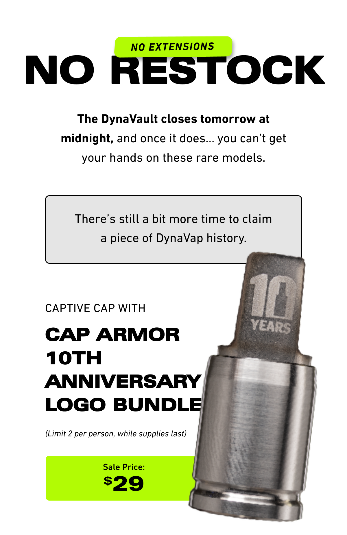 Cap Armor 10th Anniversary