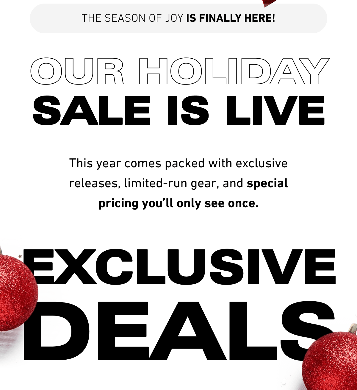 The season of smoking joy is finally here! Our Holiday Sale is Live! Exclusive Deals: