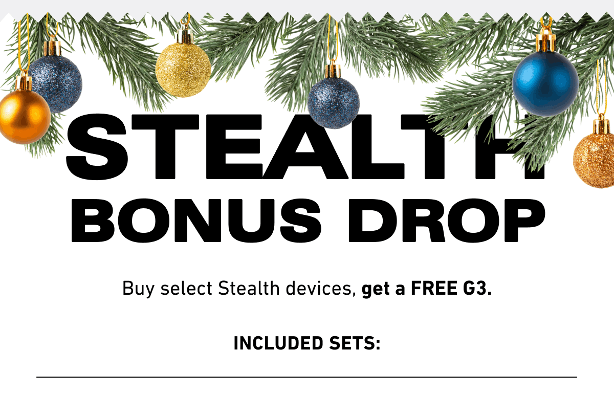 Stealth bonus drop. Included sets: