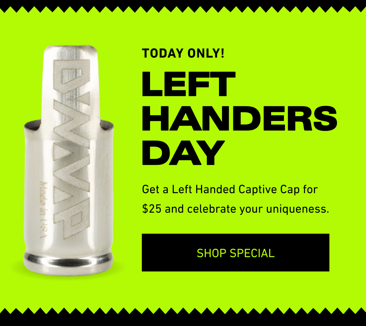 Today only! Left Handers Day [Click here to Shop Special]