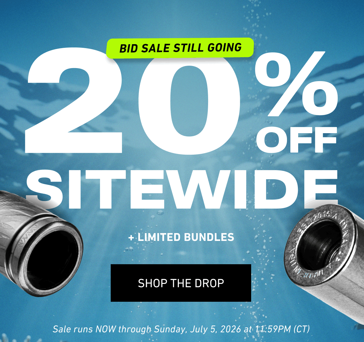 Bid sale still going. [Click here to Shop the Drop]