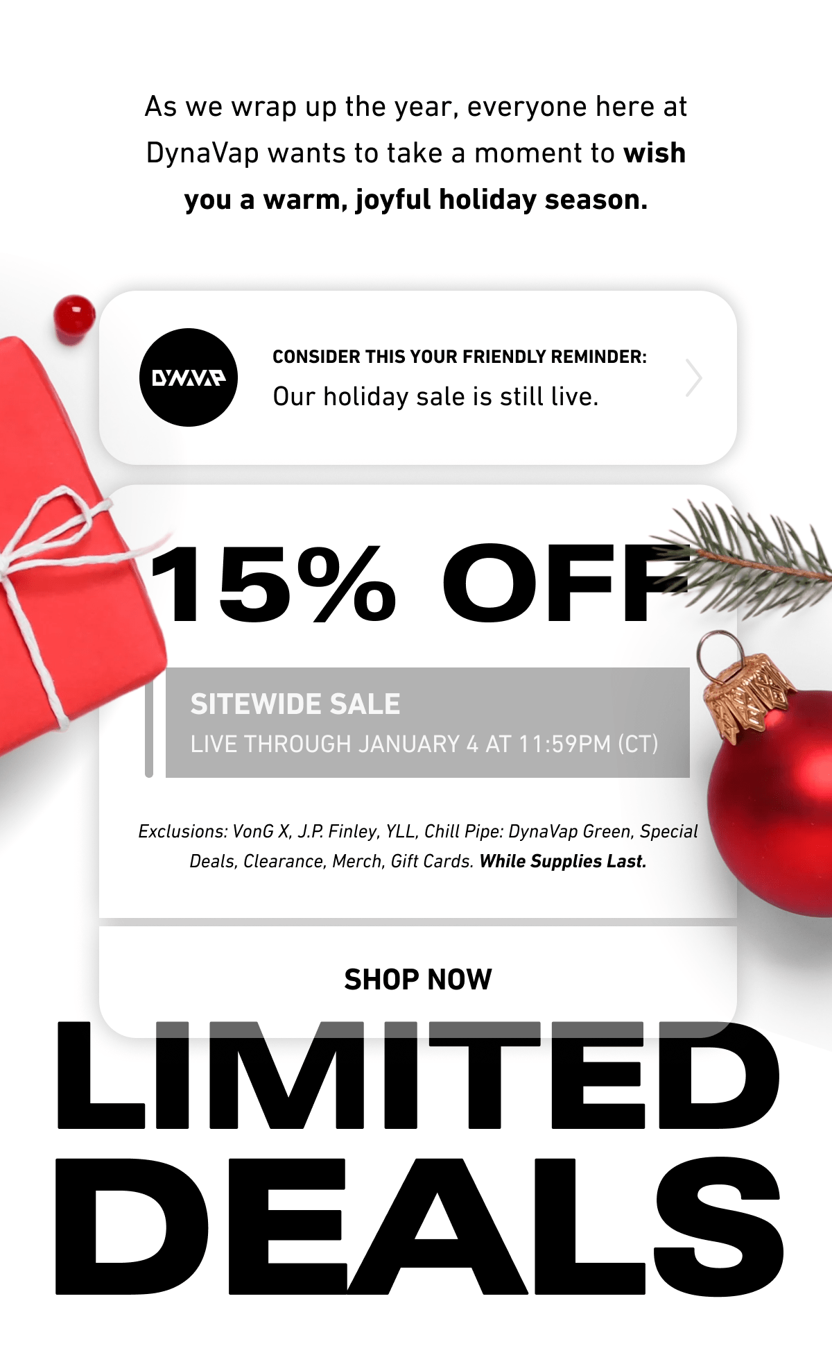 Shop now Limited Deals: