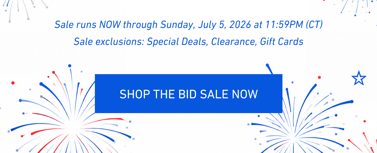 [Click here to Shop the Bid Sale Now]