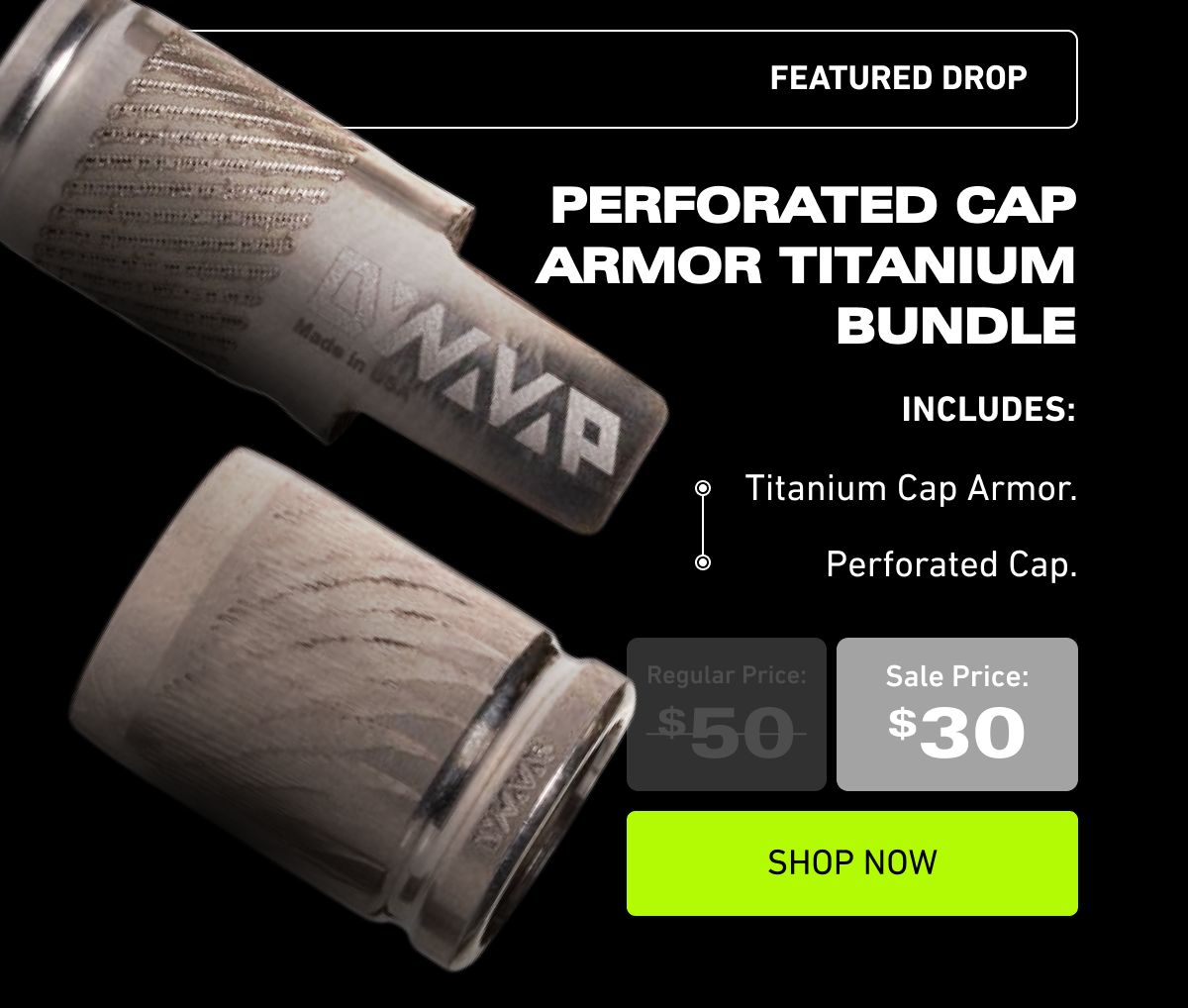 Perforated Cap