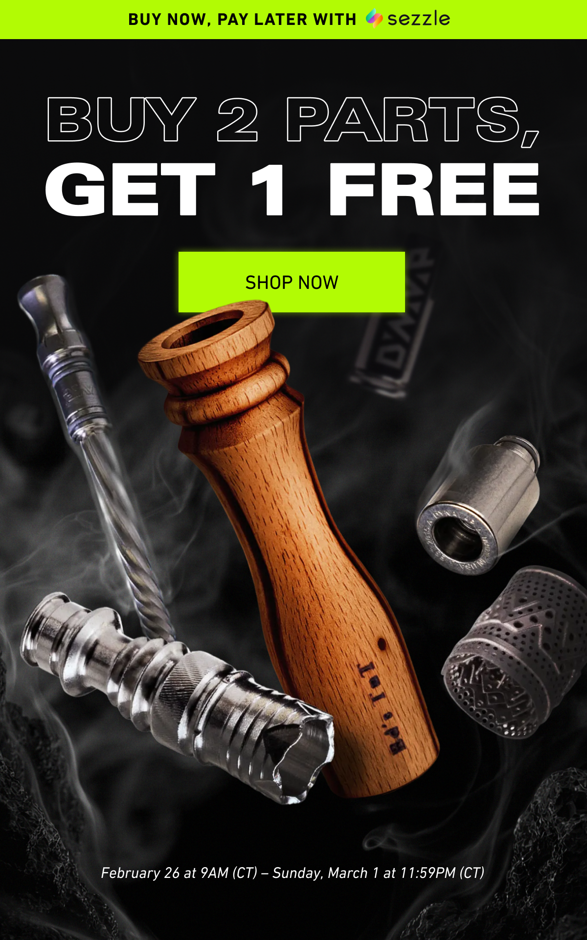 Buy 2 Parts, Get 1 Free